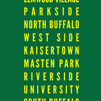 Buffalo Neighborhoods 16x20