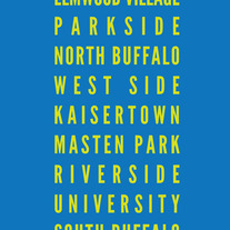 Buffalo Neighborhoods 16x20