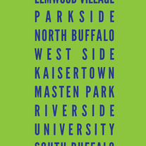 Buffalo Neighborhoods 20x30