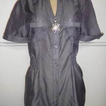 Sheen Gray Blouse