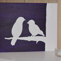 Love Birds - Eggplant