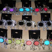 India Collection: Elephant Earrings