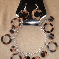 Leopard Bracelet & Earring Set