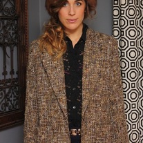 Vintage Metallic Tweed Blazer