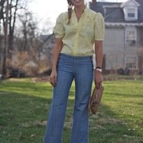 Wide-leg Sailor-inspired Jeans