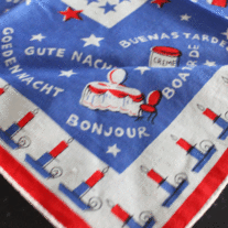 Vintage Hankie - Good Night