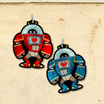 L.U.V. Bot Keychain