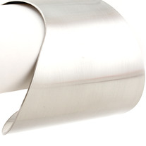 "The Minimalist" Silver Smooth Arm Cuff