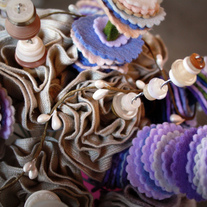 bouquet 01 - felt and fabric flowers