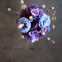 bouquet 02 - felt and fabric flowers