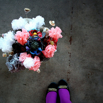 bouquet 03 - felt and fabric flowers
