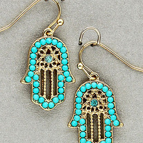 Hamsa Earrings