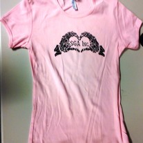 HEART HANDS (Pink Girls T-Shirt) 