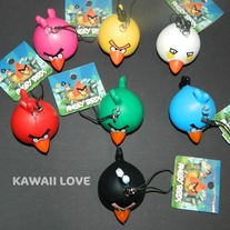 Angry Bird Squishy Phone Charm