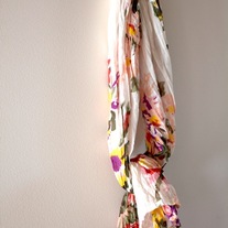 floral delight: cotton summer scarf