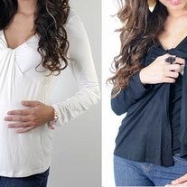 Flynn Bamboo Maternity/ Nursing Top