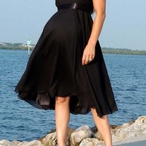 Black Audrey Formal Maternity Dress