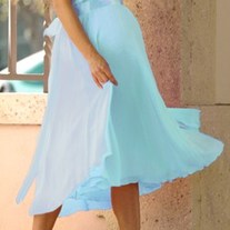 Blue Audrey Formal Maternity Dress