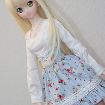 Blue Strawberry Skirt