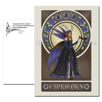 Masquerade Zodiac: Capricorn - 5"x7" Postcard