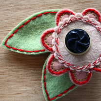 Emma Felt Flower Pin