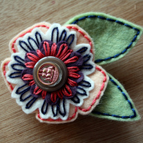 Susan Felt Flower Pin