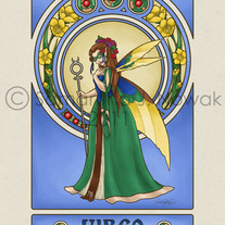 Masquerade Zodiac Virgo 8x10 Unmatted Print