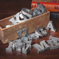Zinc Letters and Numbers