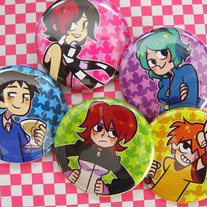 SCOTT PILGRIM BUTTON SET
