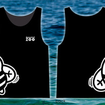 Haunted Zoo TANK white on black
