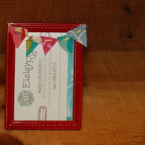 Small Red Bunting Flag Picture Frame
