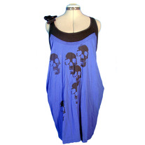 Black & Blue Skull Tank Dress