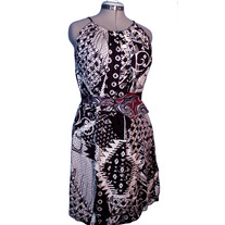 Black and White Tribal Print Dress
