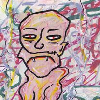 BWAH BLOB - original art painting on paper