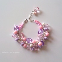 pinkness overload charm bracelet