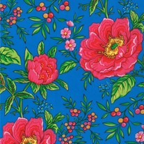 1/2 Yard-Summer House Audry Bright Blue/1144018