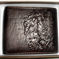 Classic Embossed Mens Wallet (Brown)  MW8ES