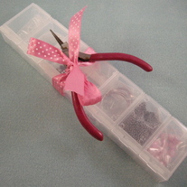 Jewelry making kit peach
