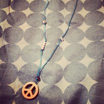Turquoise peace necklace