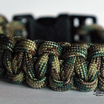 Multi Cam 550 Paracord Survival Bracelet - Dual Core