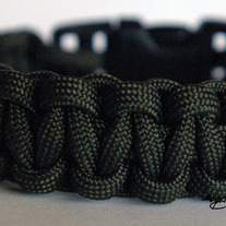 Olive Drab 550 Paracord Survival Bracelet - Dual Core