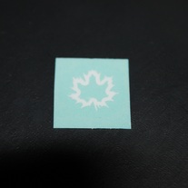 All Canadian Fingerboards"Maple Leaf" Vinyl sticker (White)