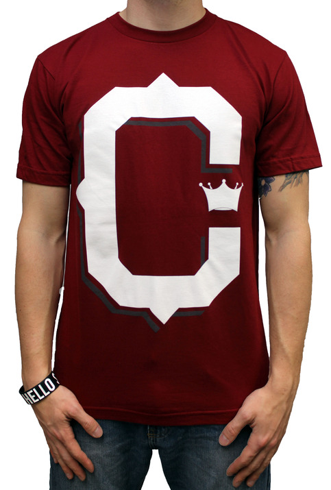 C Logo Cranberry Tee