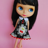 Pop Dress for Neo Blythe - Cherry Pop