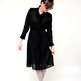 Caron - Sheer Black Vintage Ruffle Dress - Thumbnail 1