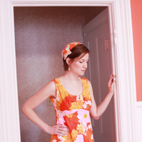 Orange Floral Maxi