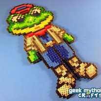 Slippy Toad Nintendo Starfox Perler Bead Sprite