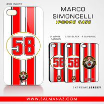 Marco Simoncelli Supersic MotoGP #58 Iphone Case 4 / 4S
