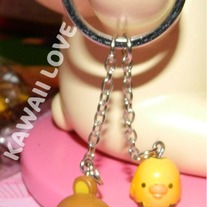 Rilakkuma and Kiiroitori 2 in 1 Key Chain