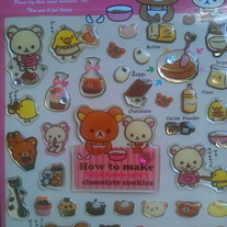 Rilakkuma Chocolate Sticker - Bakery [SE08304]
